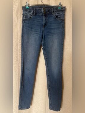 KUT Denim Jeans, Women’s Size 8, Mid Rise, Conie Ankle Skinny Blue Jeans